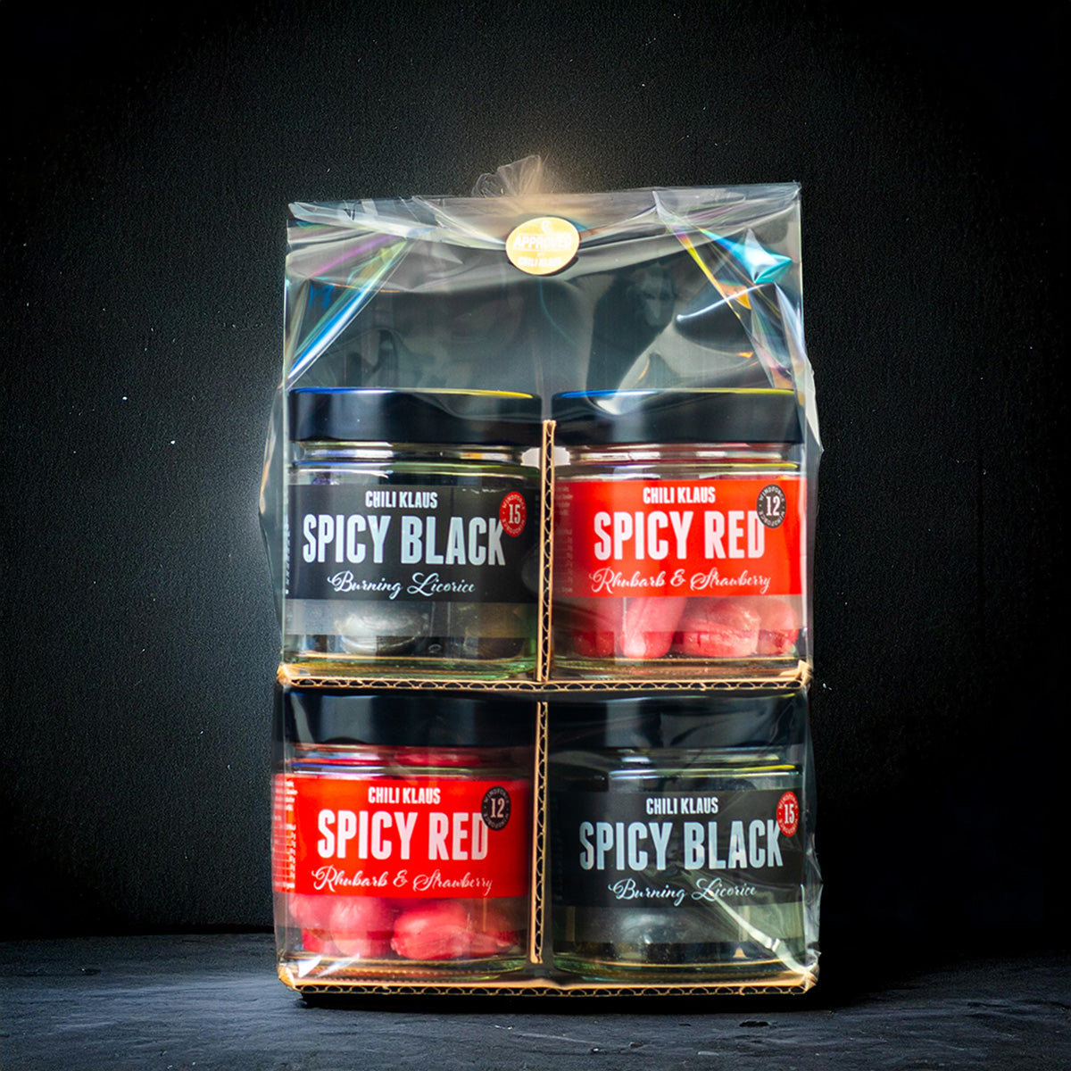 Spicy Sweets 4-Pack Red & Black