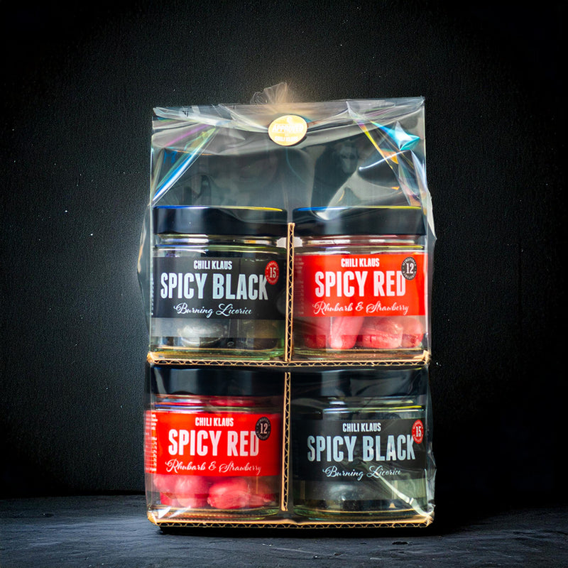 Spicy Sweets 4-pack Red & Black