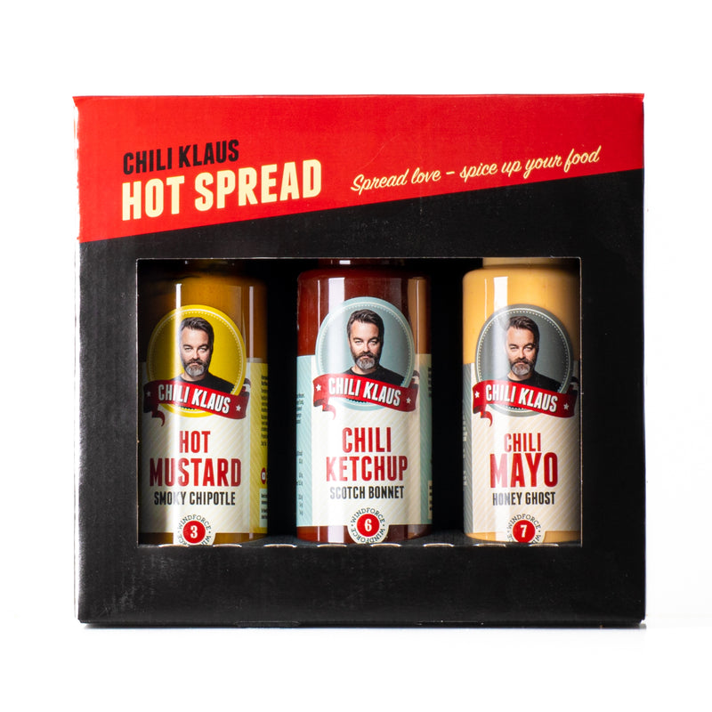 Chili Klaus Hot Spread 3-Pack Winter Edition