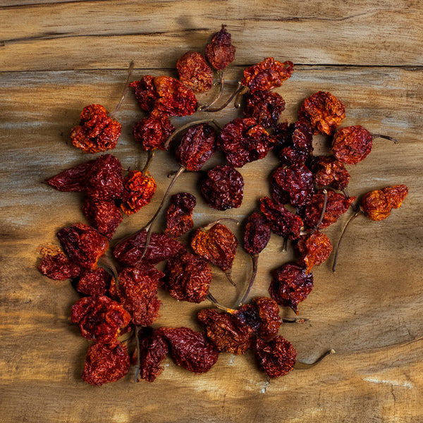Carolina Reaper – whole and dried