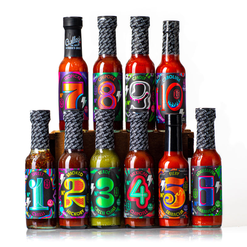 10 hot sauces fra Culley's